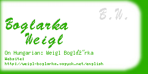 boglarka weigl business card
